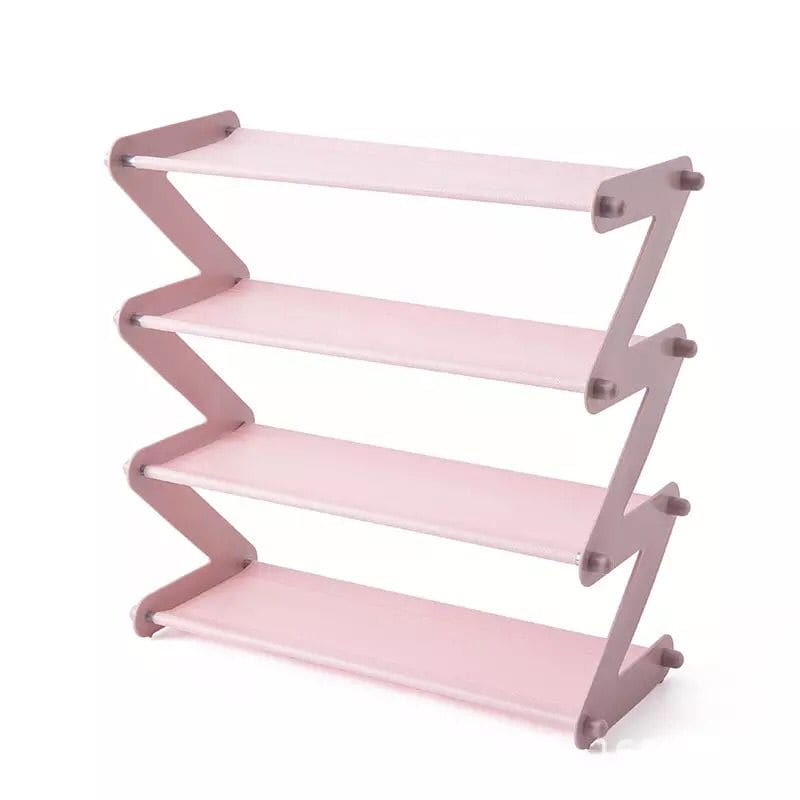 Expandable Z-shaped Shoe Rack, Shoe Shelf Storage Organizer, Simple Assembled Stainless Steel Storage Shelf for Shoes Book, Z Shape Shoe Stand Rack Expandable Z-shaped Shoe Rack, Shoe Shelf Storage Organizer, Simple Assembled Stainless Steel Storage Shelf for Shoes Book, Z Shape Shoe Stand Rack